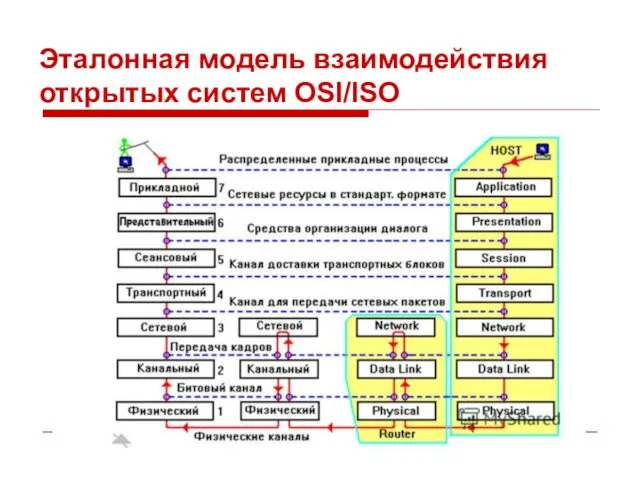 Эталонная модель взаимодействия открытых систем OSI/ISO