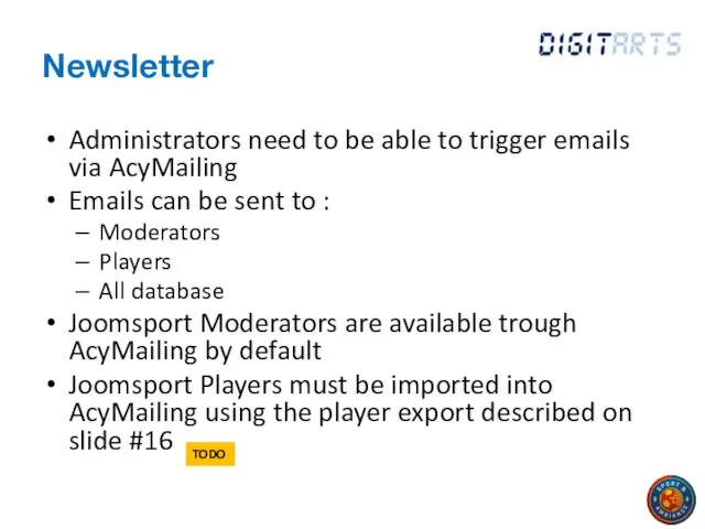 Newsletter Administrators need to be able to trigger emails via AcyMailing