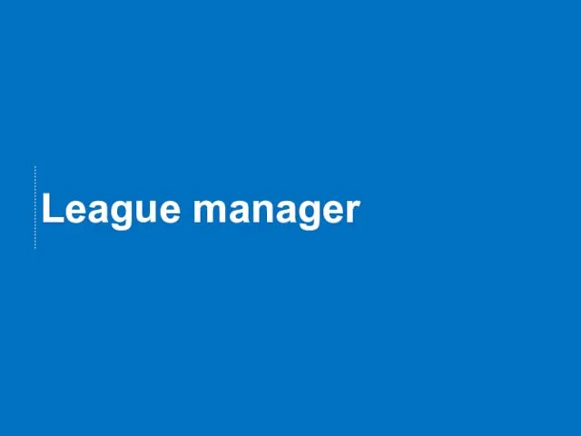 League manager