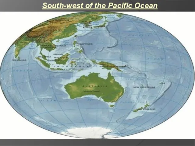 South-west of the Pacific Ocean