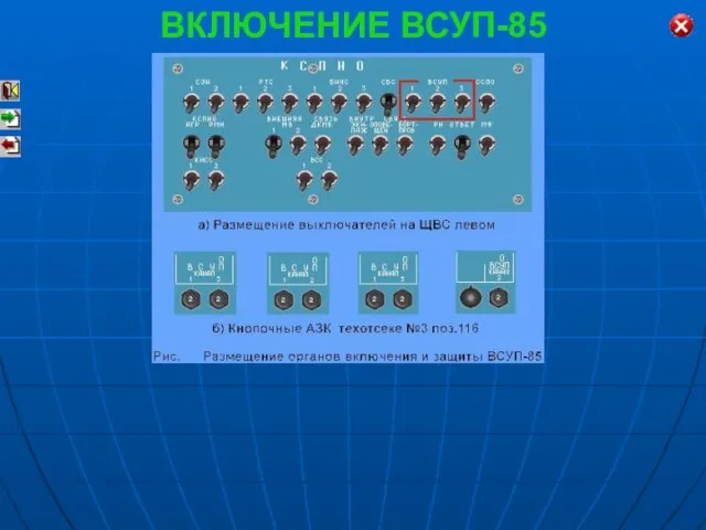 ВКЛЮЧЕНИЕ ВСУП-85