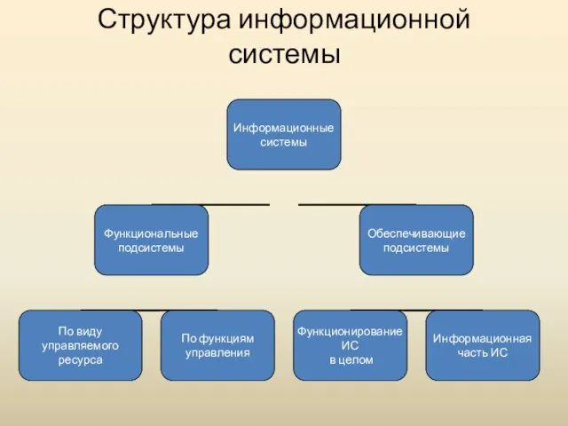 Структура информационной системы