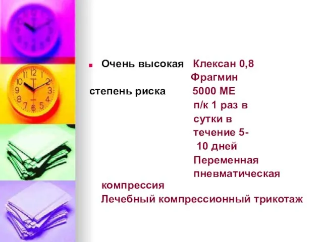 Очень высокая Клексан 0,8 Фрагмин степень риска 5000 МЕ п/к 1