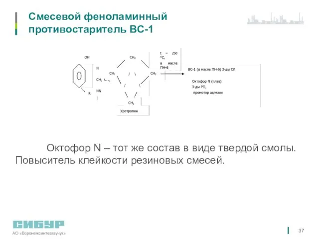Смесевой феноламинный противостаритель ВС-1 Октофор N – тот же состав в