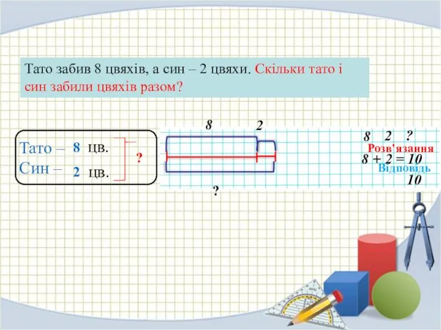 Тато – Син – 8 2 ? цв. цв. Тато забив