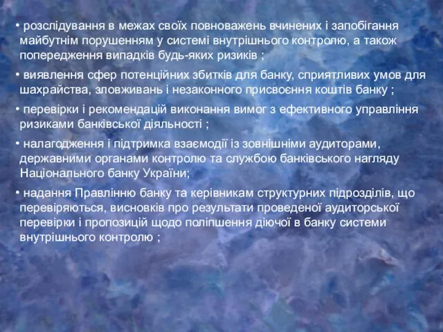 розслідування в межах своїх повноважень вчинених і запобігання майбутнім порушенням у