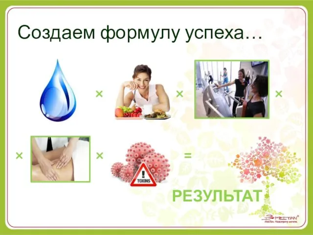 Создаем формулу успеха… × × × × × = РЕЗУЛЬТАТ