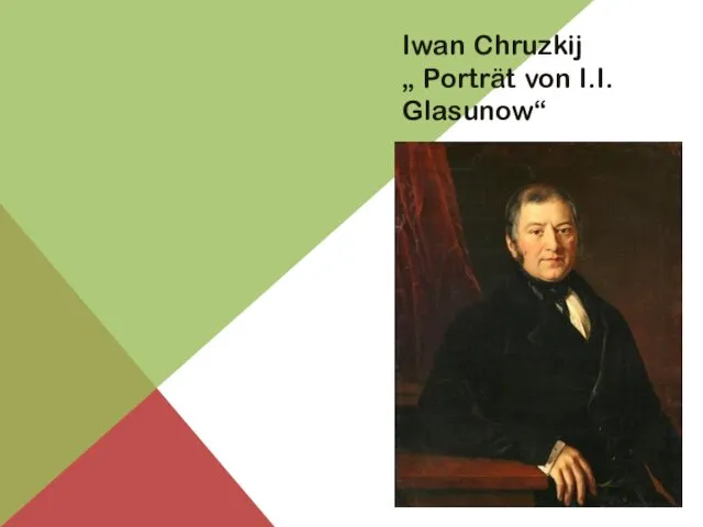Iwan Chruzkij „ Porträt von I.I. Glasunow“