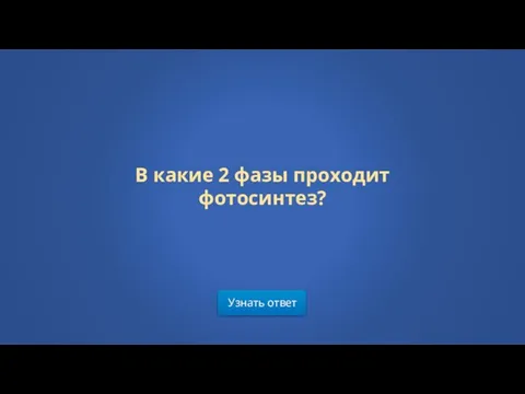 Узнать ответ В какие 2 фазы проходит фотосинтез?