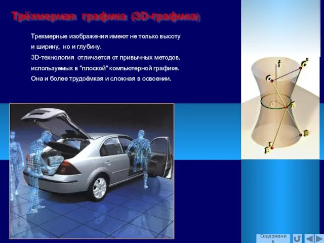 Трехмерные изображения имеют не только высоту и ширину, но и глубину.