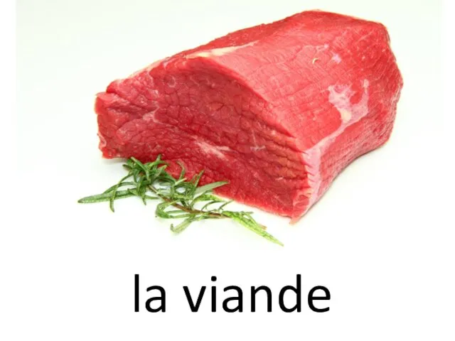 la viande