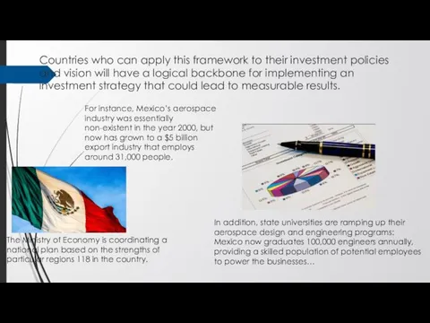 Countries who can apply this framework to their investment policies and