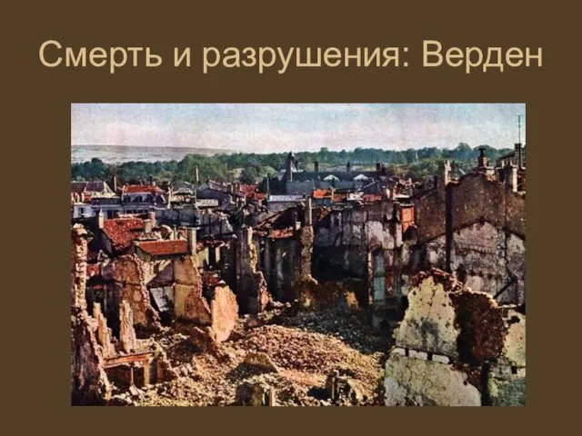 Смерть и разрушения: Верден