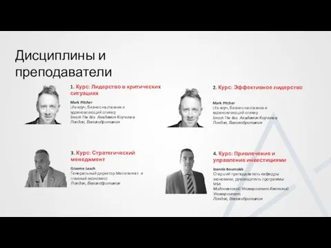 Дисциплины и преподаватели Mark Pitcher Life-коуч, бизнес-наставник и вдохновляющий спикер Smash