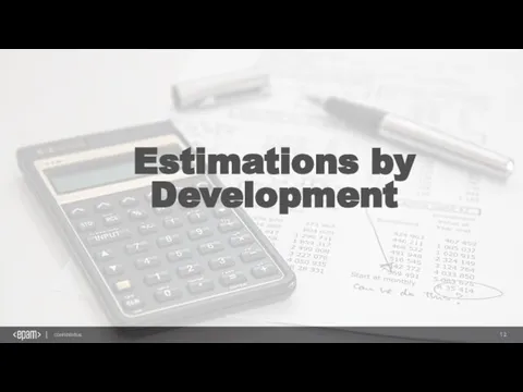 Estimations by Development