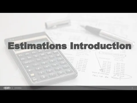 Estimations Introduction