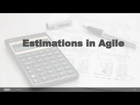 Estimations in Agile