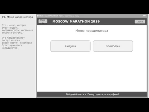 Бегуны MOSCOW MARATHON 2019 288 дней 8 часов и 17 минут