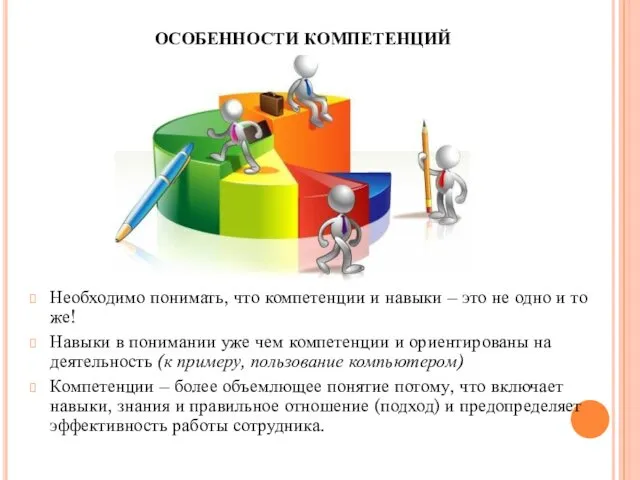 Необходимо понимать, что компетенции и навыки – это не одно и