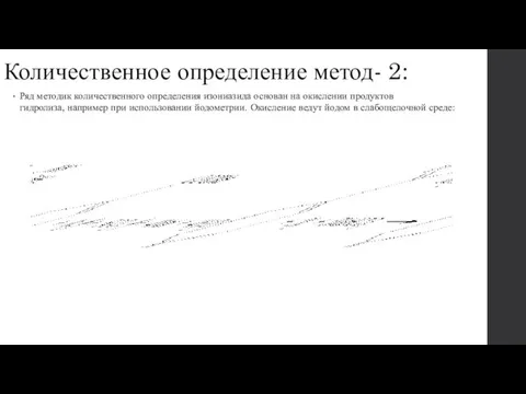 Количественное определение метод- 2: Ряд методик количественного определения изониазида основан на