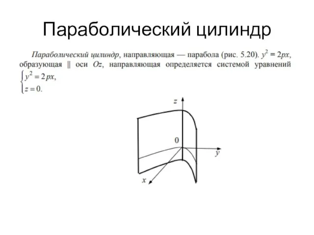 Параболический цилиндр