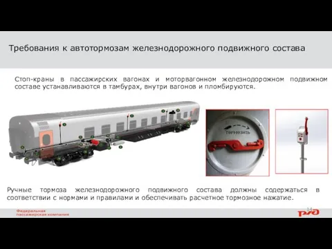 Ручные тормоза железнодорожного подвижного состава должны содержаться в соответствии с нормами