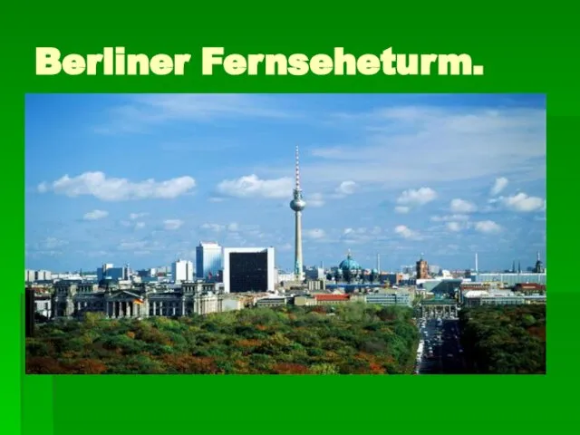 Berliner Fernseheturm.