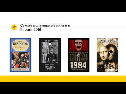 Самые популярные книги в России 2016