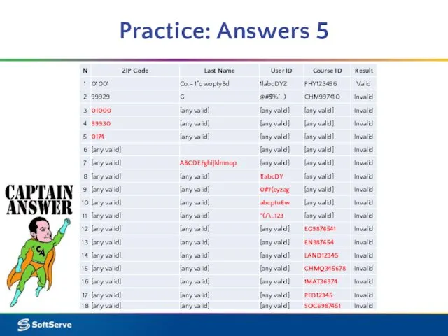 Practice: Answers 5