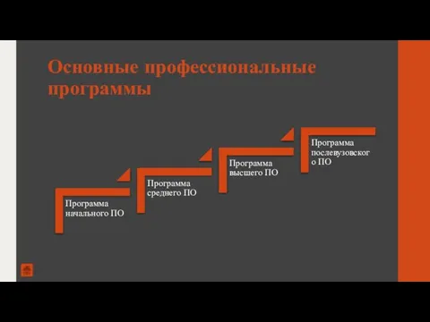 Основные профессиональные программы