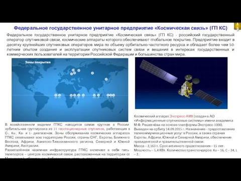 Федеральное государственное унитарное предприятие «Космическая связь» (ГП КС) Федеральное государственное унитарное