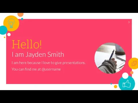 Hello! I am Jayden Smith I am here because I love