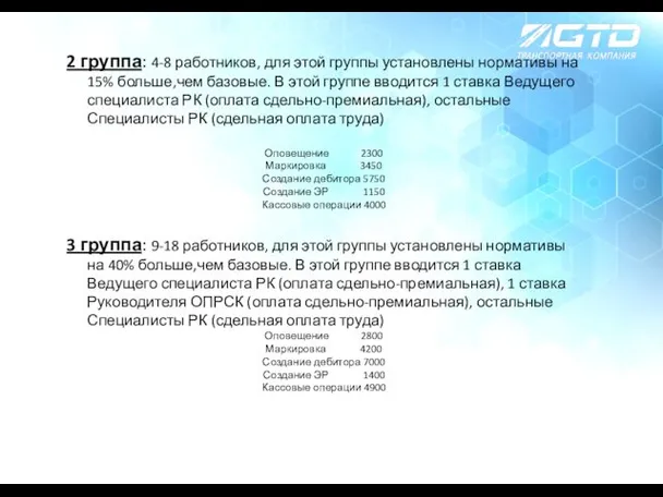 2 группа: 4-8 работников, для этой группы установлены нормативы на 15%