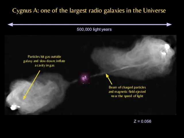 Cygnus A: one of the largest radio galaxies in the Universe