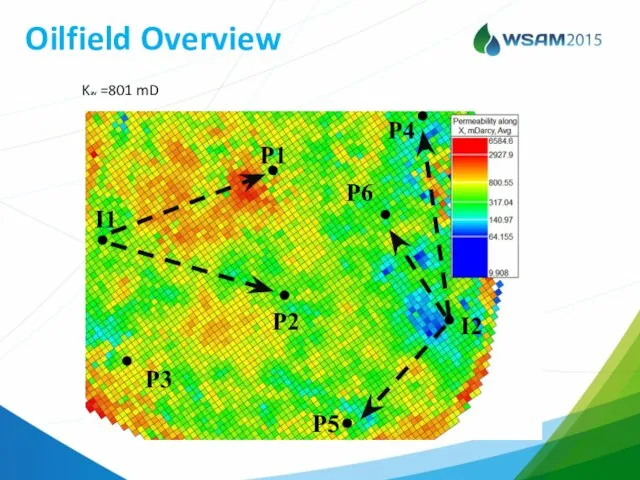 Oilfield Overview Kav =801 mD