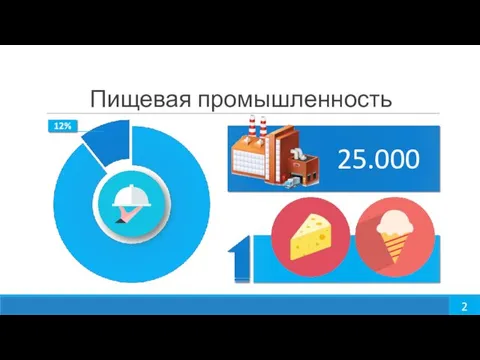 Пищевая промышленность 12% 2 25.000