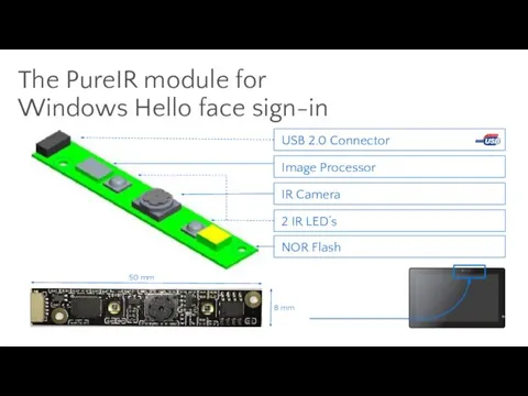 The PureIR module for Windows Hello face sign-in Client Computing Group