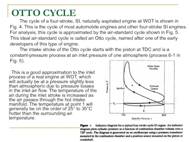 OTTO CYCLE This is a good approximation to the inlet process