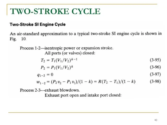 TWO-STROKE CYCLE