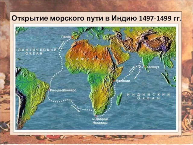 Открытие морского пути в Индию 1497-1499 гг.