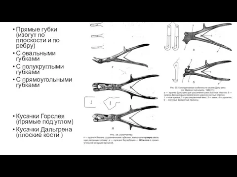 Прямые губки (изогут по плоскости и по ребру) С овальными губками