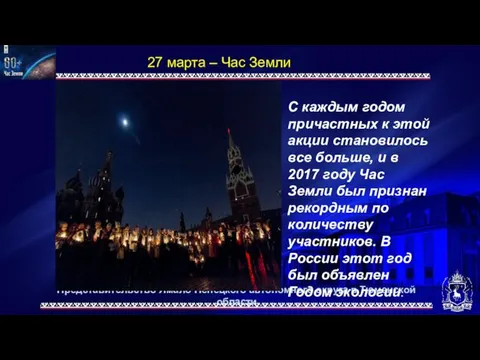 Представительство Ямало-Ненецкого автономного округа в Тюменской области 27 марта – Час