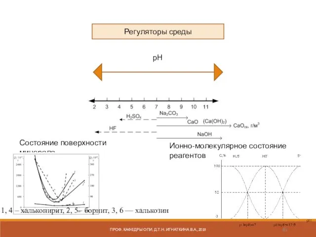 Регуляторы среды рН ПРОФ. КАФЕДРЫ ОПИ, Д.Т.Н. ИГНАТКИНА В.А.,2019 Состояние поверхности