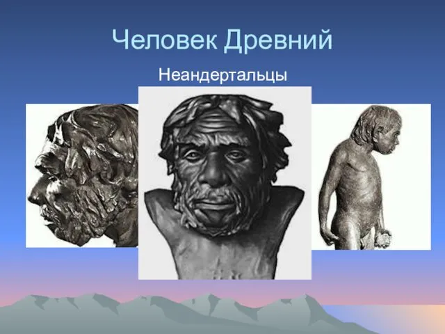 Человек Древний Неандертальцы
