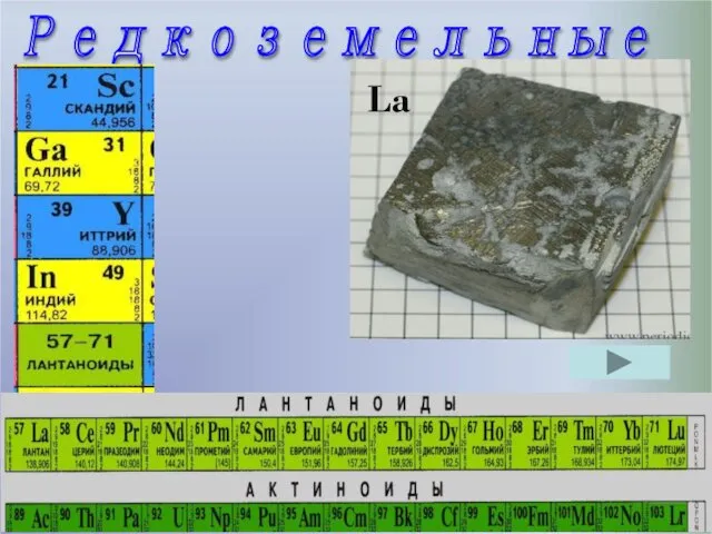 Редкоземельные La