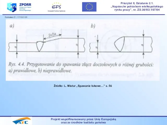 Projekt współfinansowany przez Unię Europejską oraz ze środków budżetu państwa Priorytet