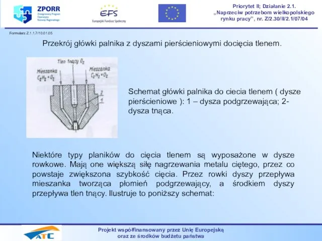 Projekt współfinansowany przez Unię Europejską oraz ze środków budżetu państwa Priorytet