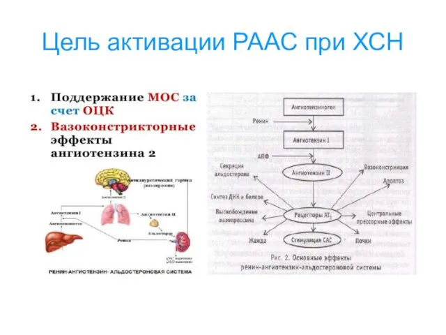 Цель активации РААС при ХСН