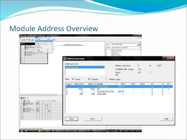 Module Address Overview