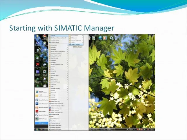 Starting with SIMATIC Manager